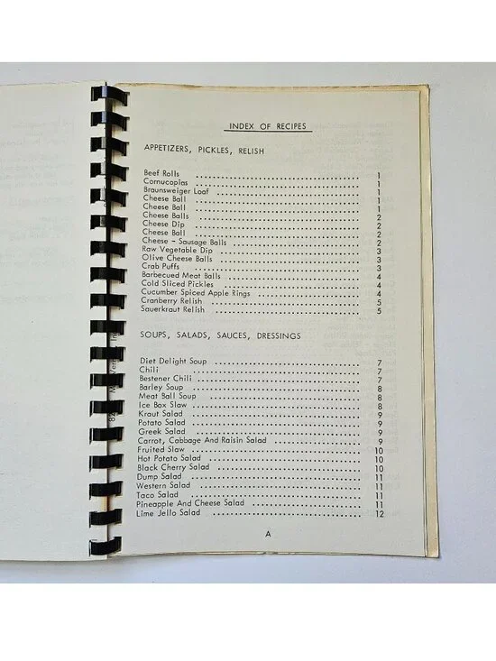 Favorite recipes vintage 1980s cookbook ABWA cottagecore grannycore spiralbound - Picture 15 of 16